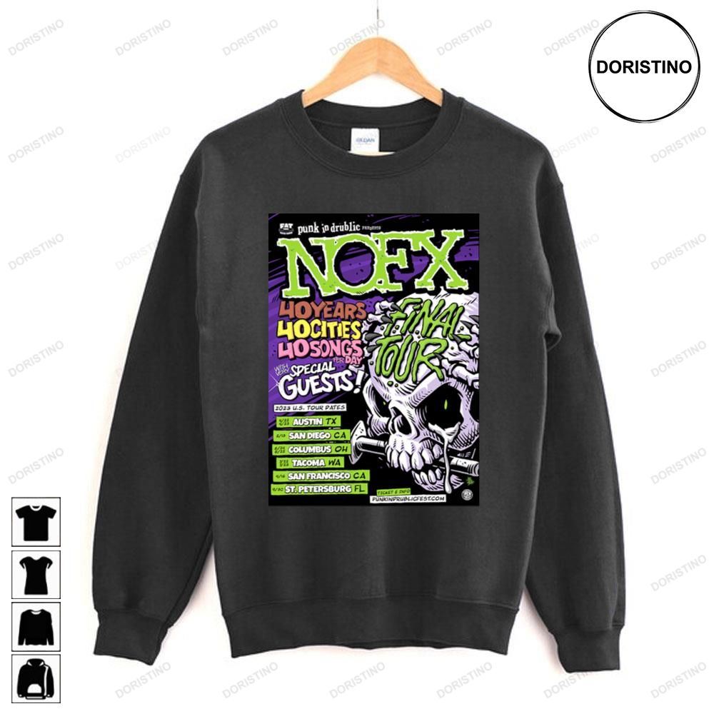 40 Years Final Nofx Us Dates Awesome Shirts